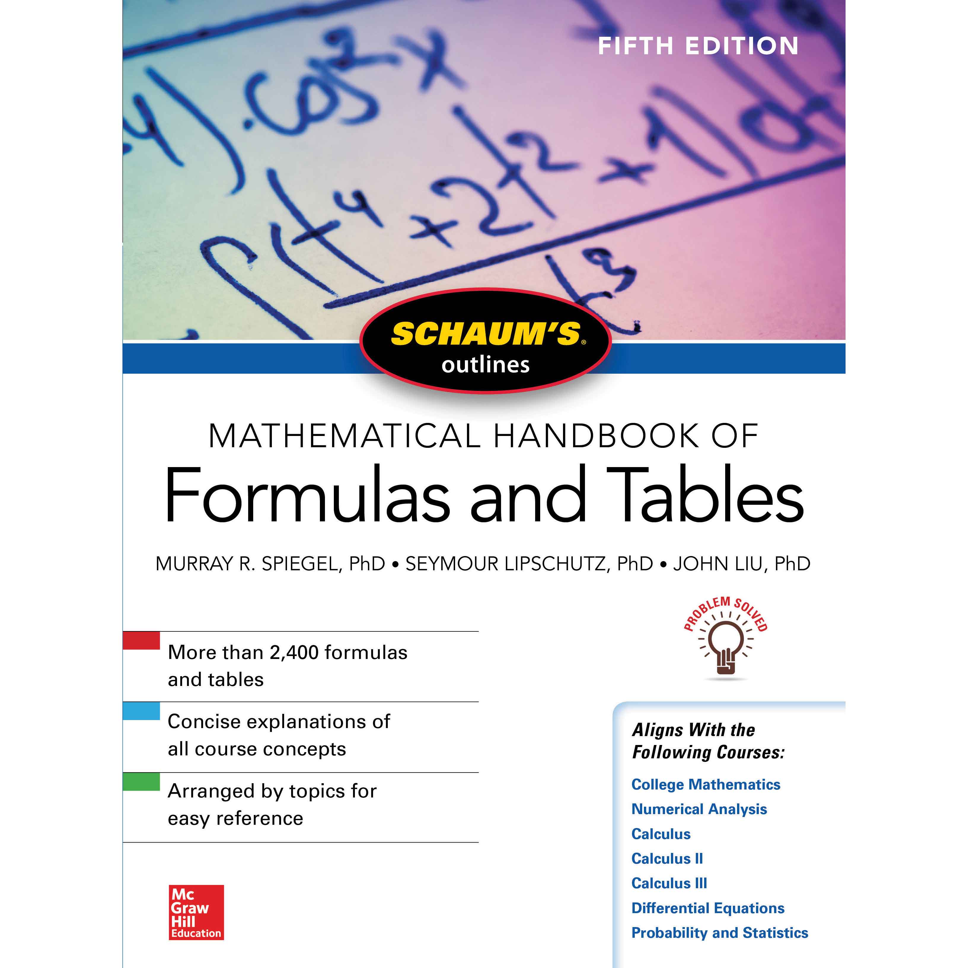 Mathematical Handbook of Formulas and Tables