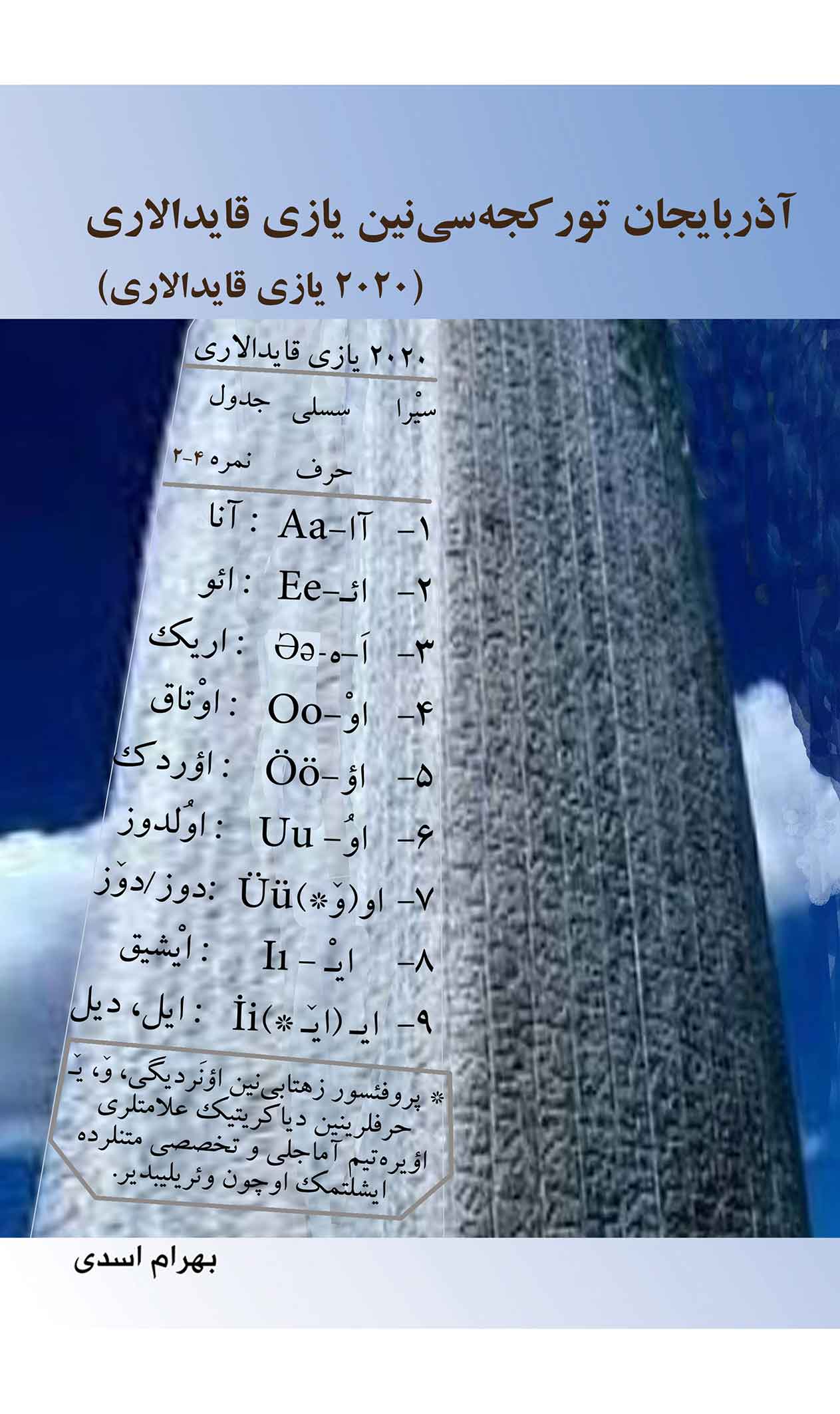آذربایجان تورکجه سی نین یازی قایدالاری(2020)