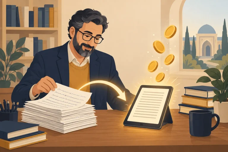 کسب درآمد از فروش جزوه درسی؛ راهنمای کامل برای اساتید و معلمان